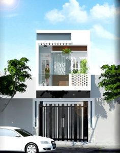 Mẫu nhà 2 tầng mái bằng đẹp chỉ từ 500 triệu