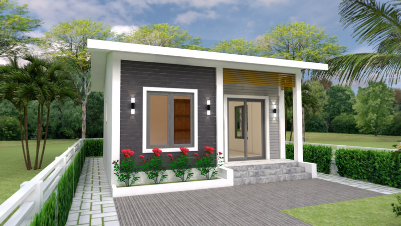 Mẫu thiết kế ngoại thất nhà cấp 4 4 phòng ngủ 400 triệu 
