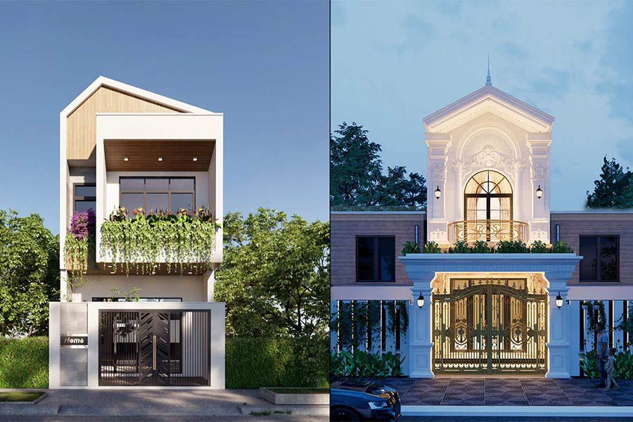 mẫu nhà phố đẹp
