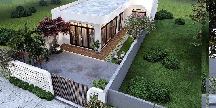 Review 15+ Mẫu Nhà Cấp 4 Nông Thôn Chữ L Có Phong Thủy Đẹp Nhất